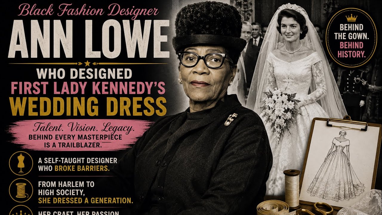 Black Fashion Designer Who Designed First Lady Kennedy’s Wedding Dress