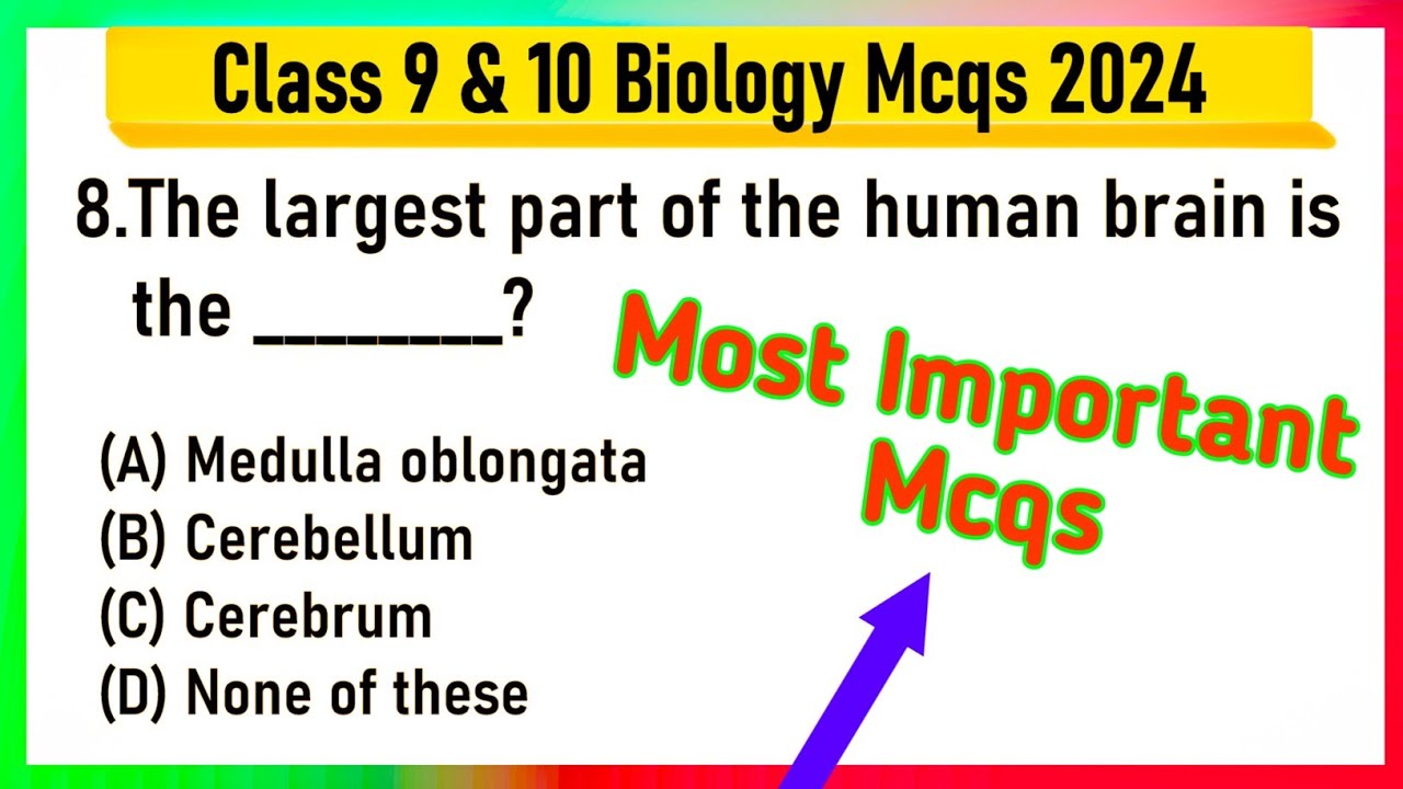 Top 40 biology MCQ | | Biology mcqs 2024 | Biology Mcq | biology class 9th and 10th Mcq