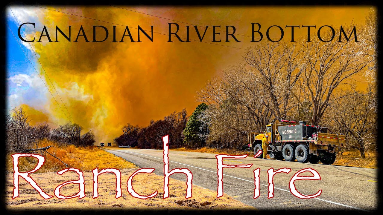 Canadian River Bottom Ranch Fire #fire