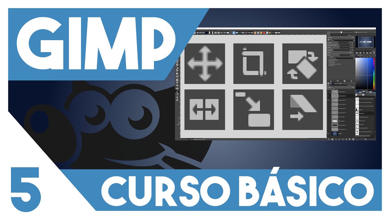 GIMP Curso BÁSICO  ▶▶  5. Herramientas de transformación