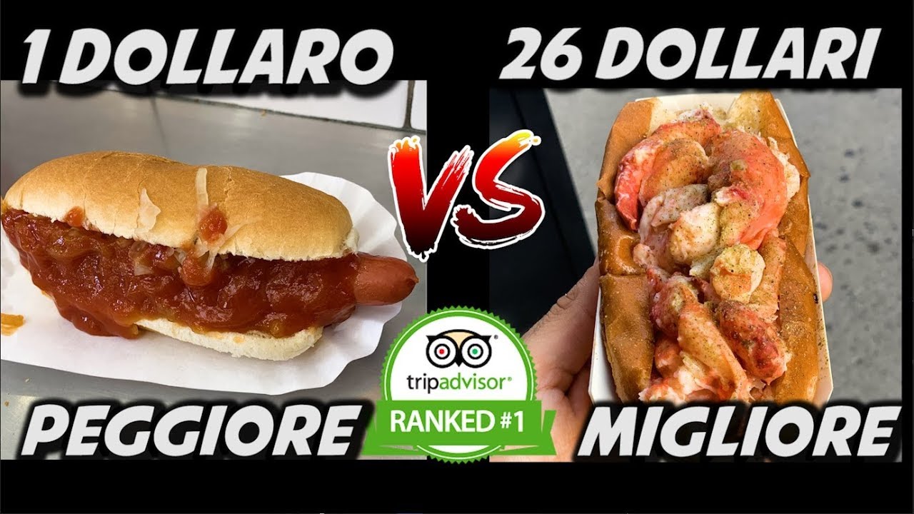 MIGLIOR HOTDOG VS PEGGIOR HOTDOG DI NEW YORK - 1&euro; vs 26&euro;