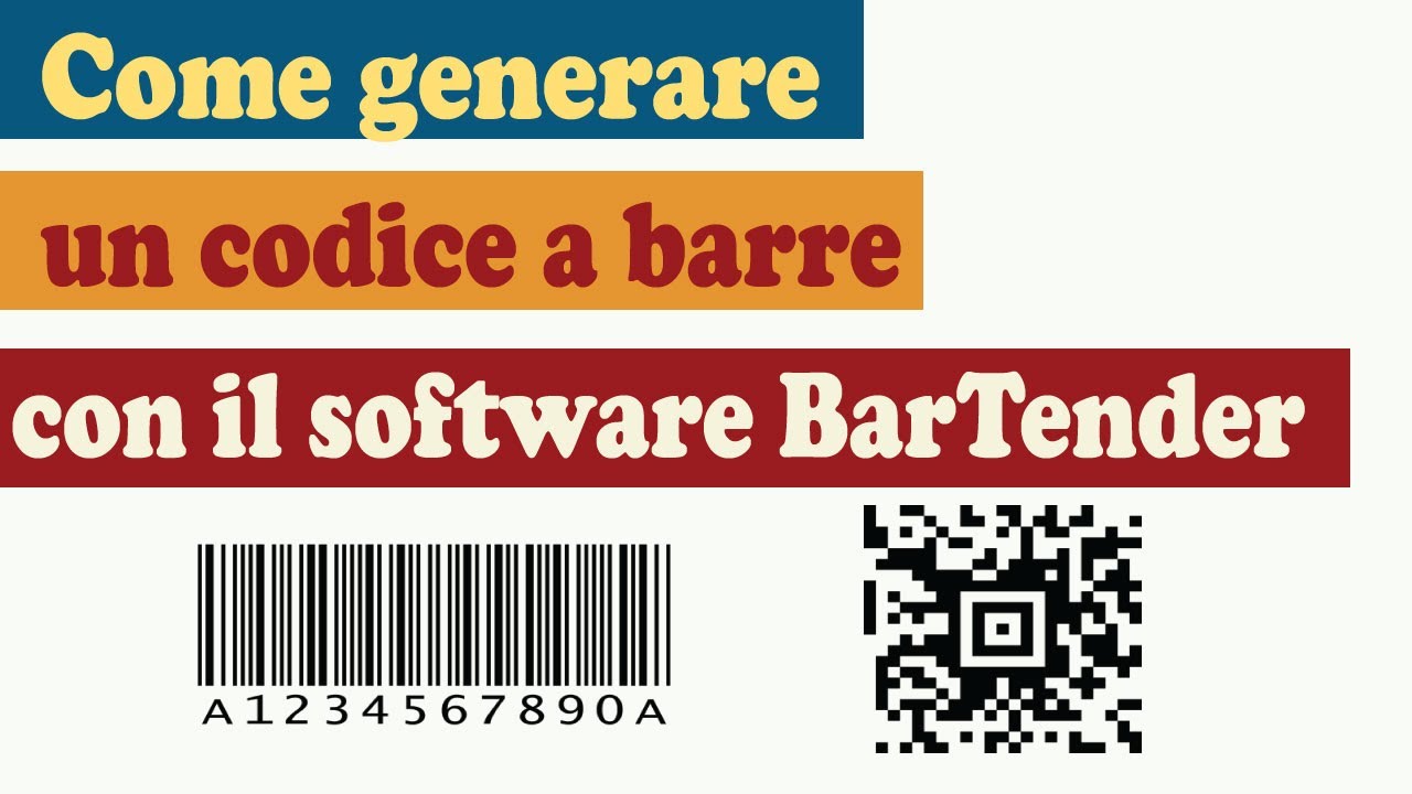 Come creare un codice a barre con il software BarTender TUTORIAL