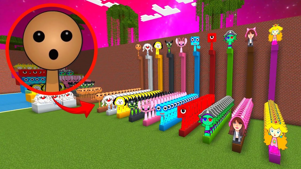 Incredibox Sprunki OC Buddy Phase Addon In Colored  Lines Minecraft PE MOD