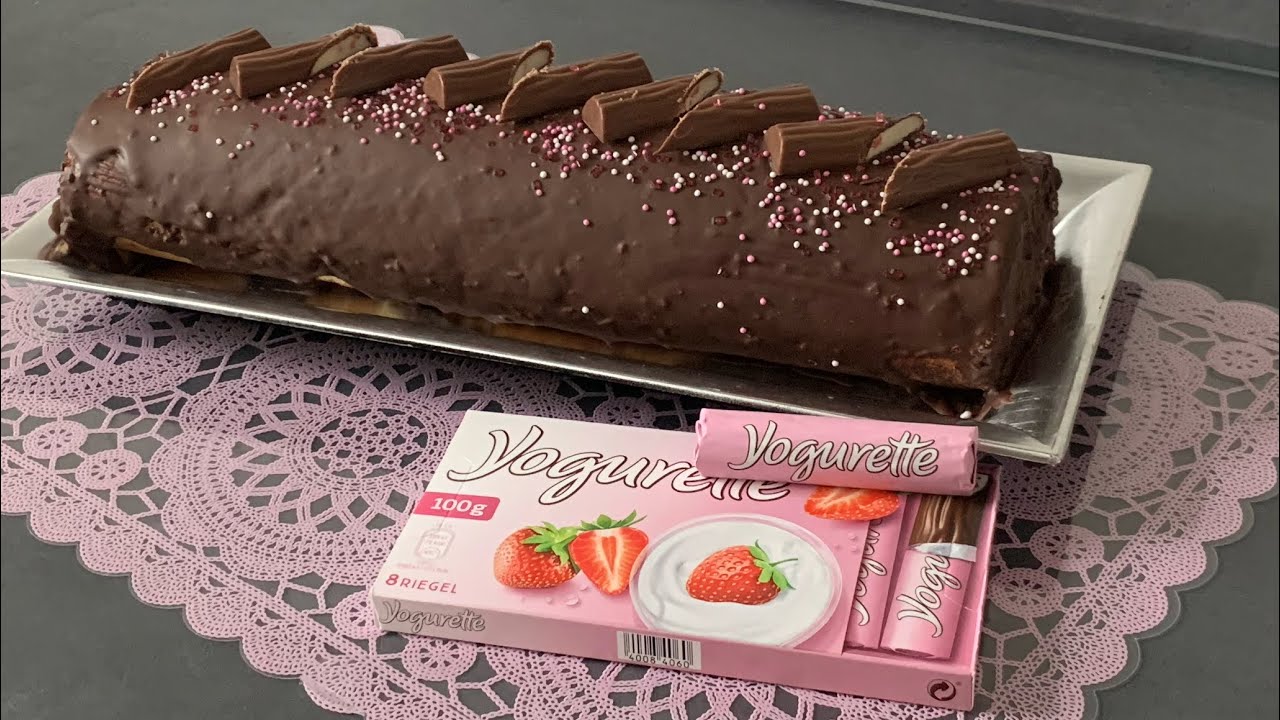 Jogurette Torte / Jogurette Biskuitrolle / Biskuitrolle / einfach backen / Simona