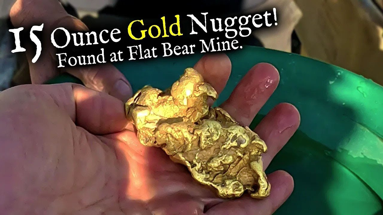 15 oz Gold Nugget found at Flat Bear Placer Mine. *Parts 1 and 2*