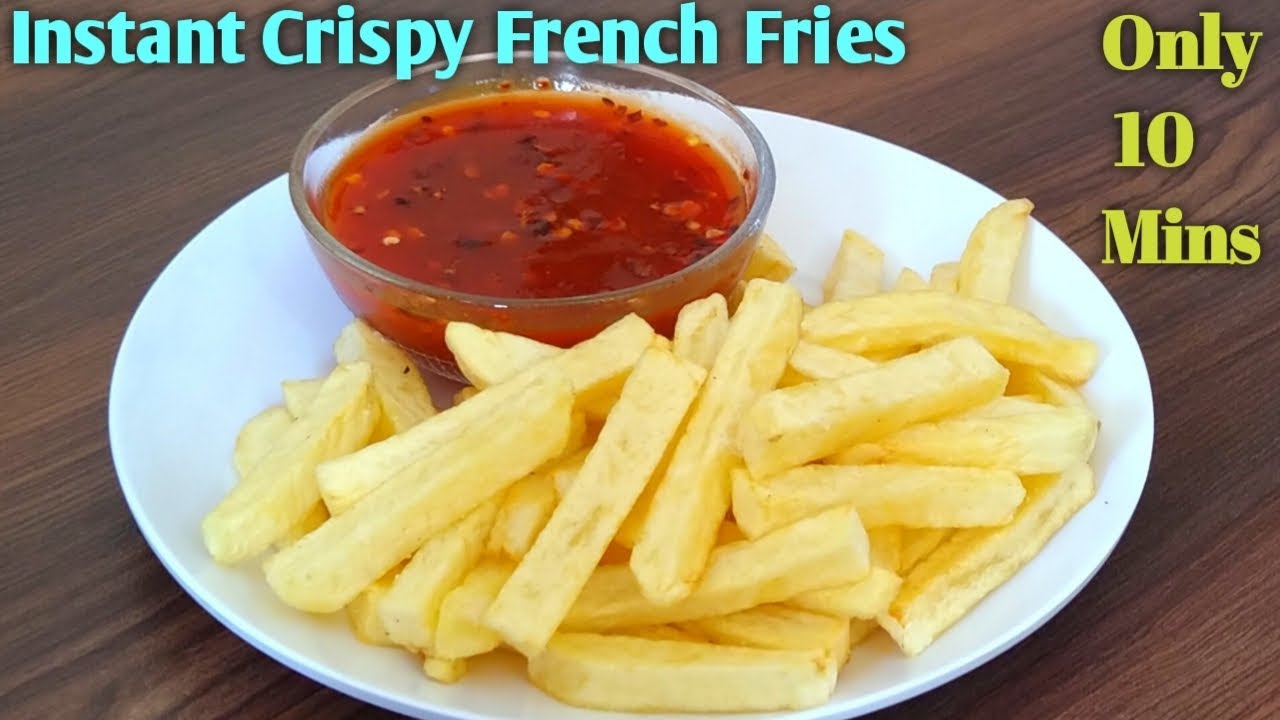 Crispy French Fries recipe | Instant Potato Fries in 10 mins | French fries at home