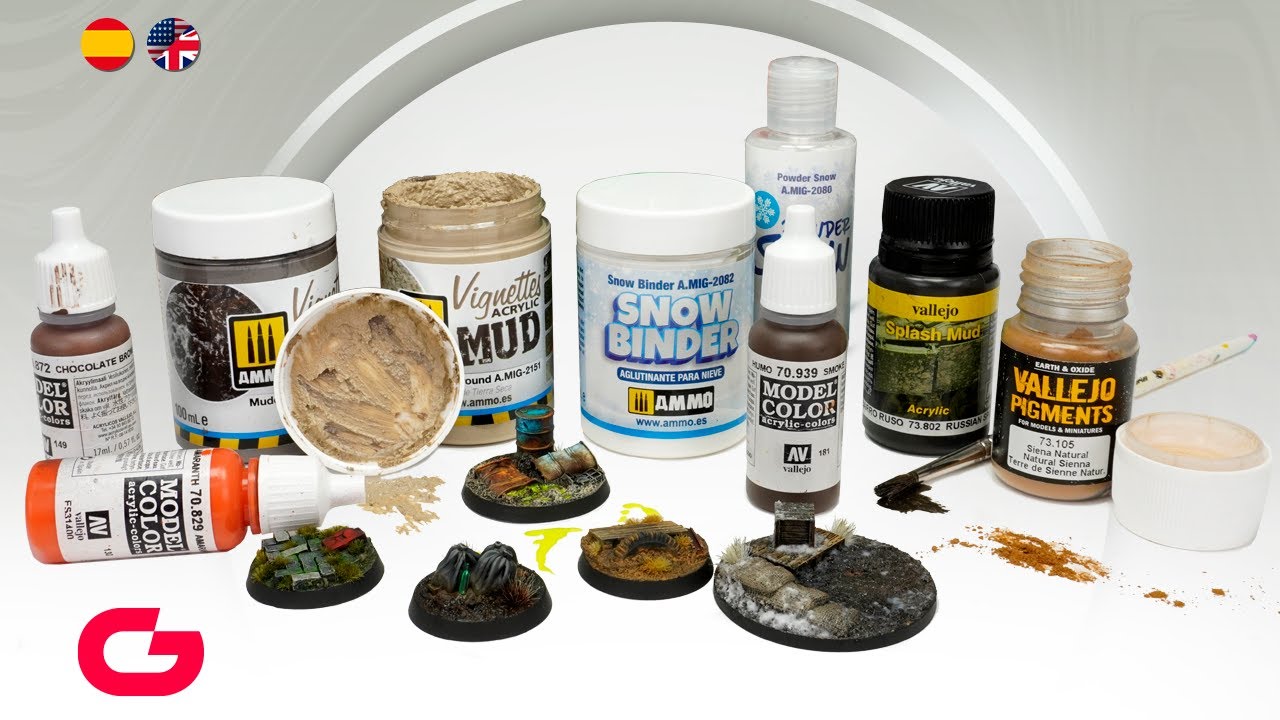 How to paint WARHAMMER 40k bases ( EASY WAY ) / Como pintar bases de  WARHAMMER 40K