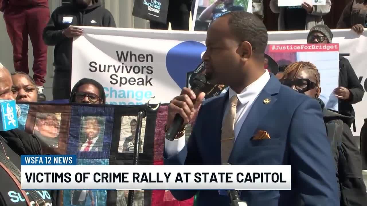 Victims of crime hold rally at Alabama Capitol