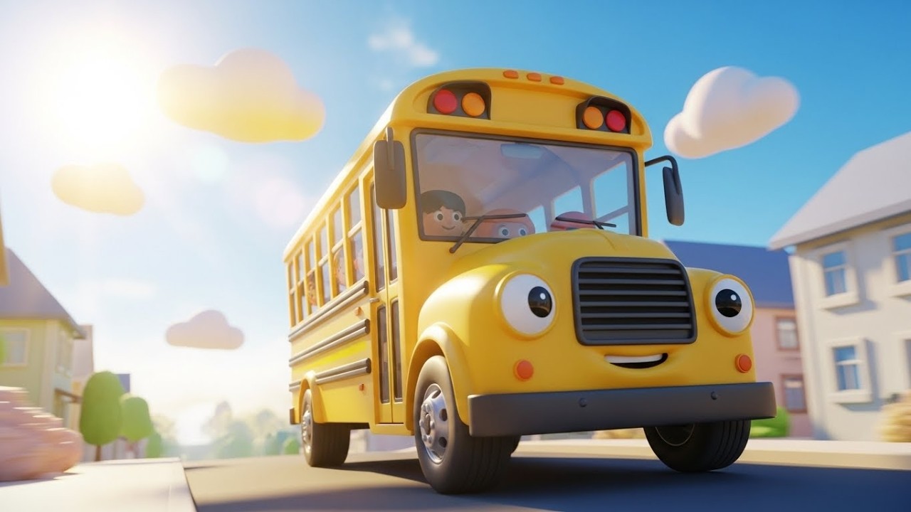 Школьный автобус поет утреннюю песню 🚌🎶 | Мультфильм для детей и весёлые приключения