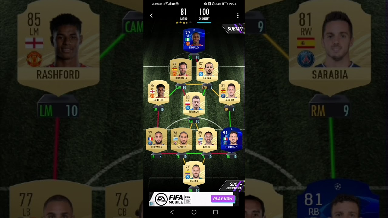 SBC CAVANI( FLASHBACK) MAD FUT