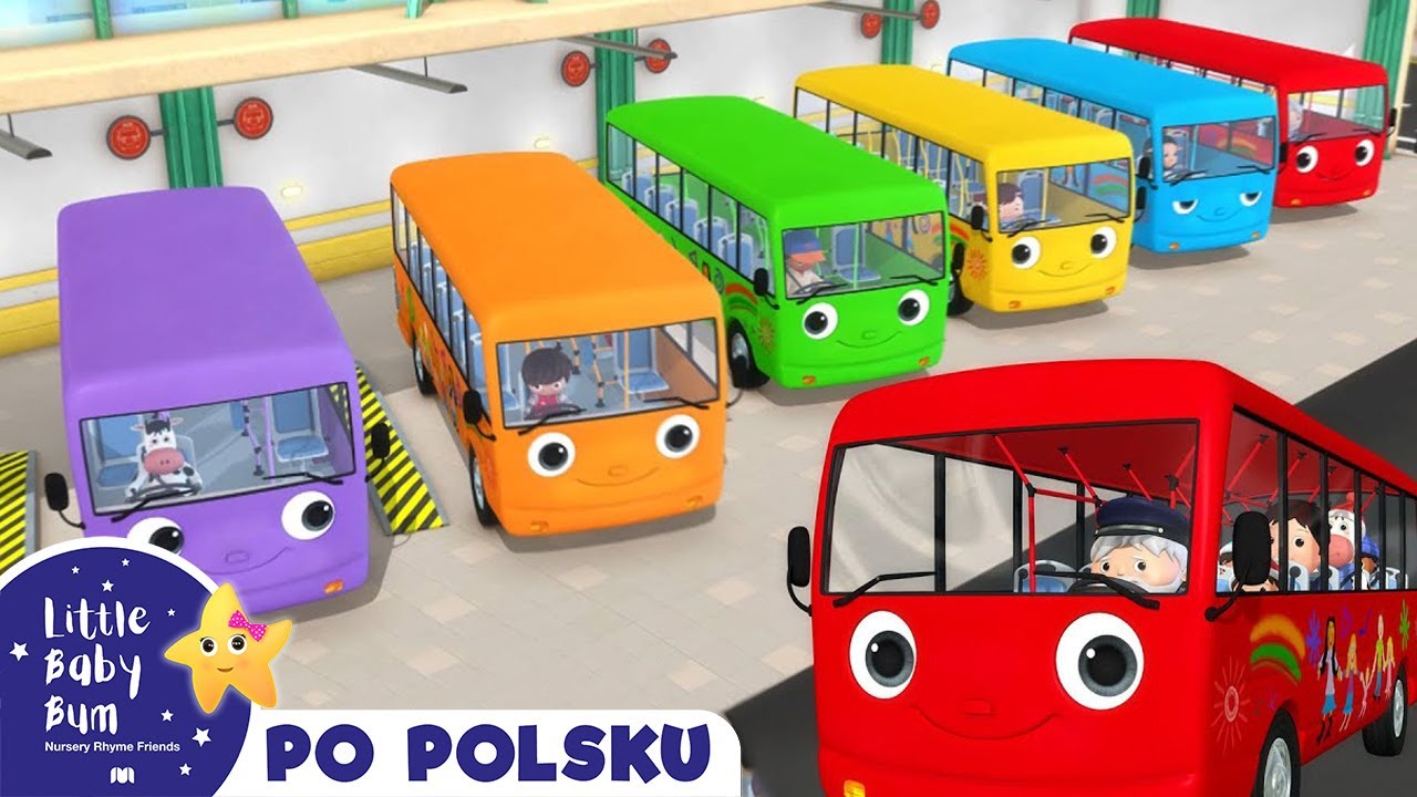Kolorowe autobusy | Little Baby Bum po polsku | Piosenki i rymowanki dla dzieci