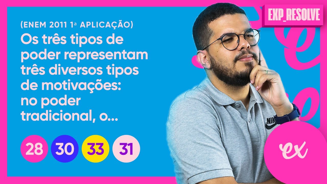 OS TR&Ecirc;S TIPOS DE PODER REPRESENTAM TR&Ecirc;S DIVERSOS (...)| INTRODU&Ccedil;&Atilde;O &Agrave; SOCIOLOGIA E TE&Oacute;RICOS CL&Aacute;SSICOS
