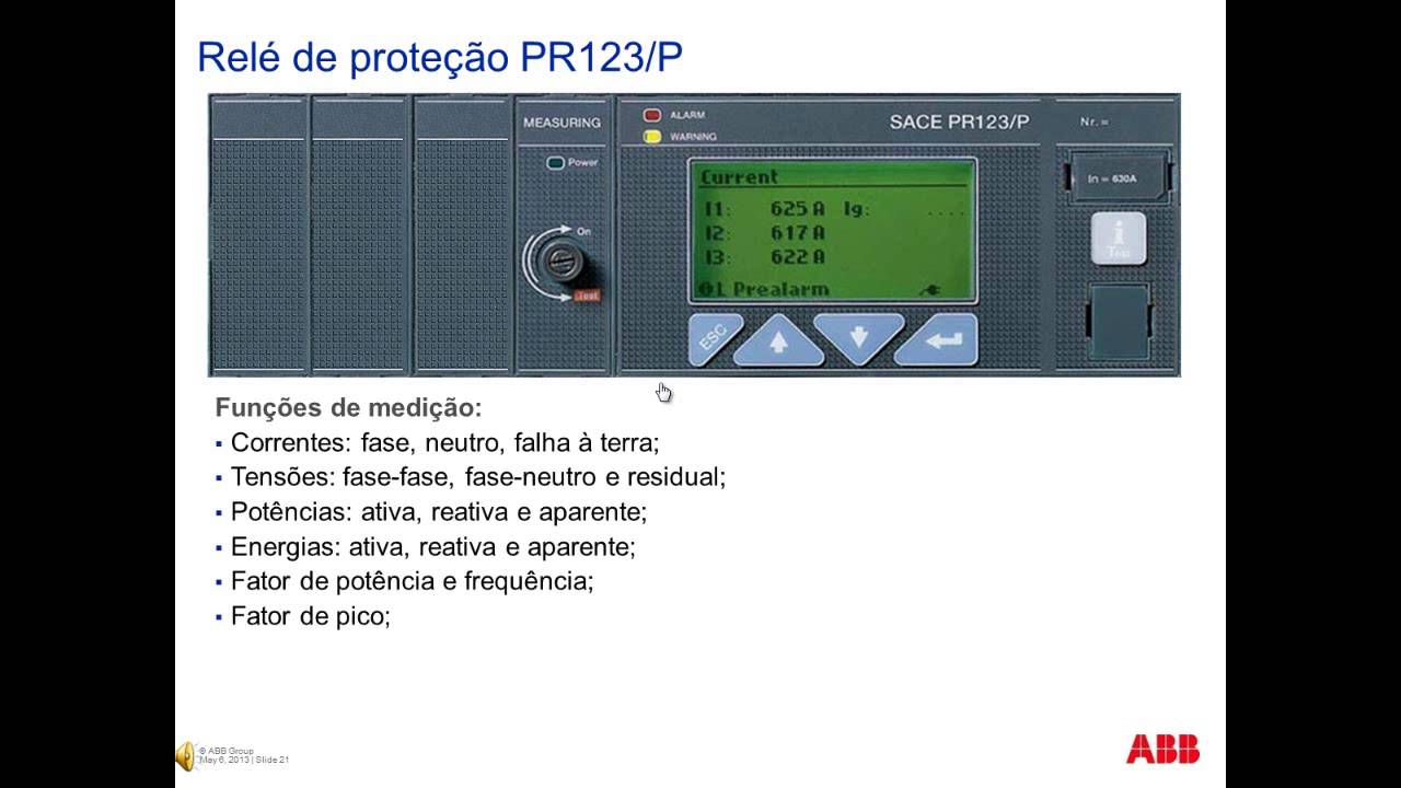 Disjuntor Aberto Emax ABB - Treinamento - #02 Relés de Proteção