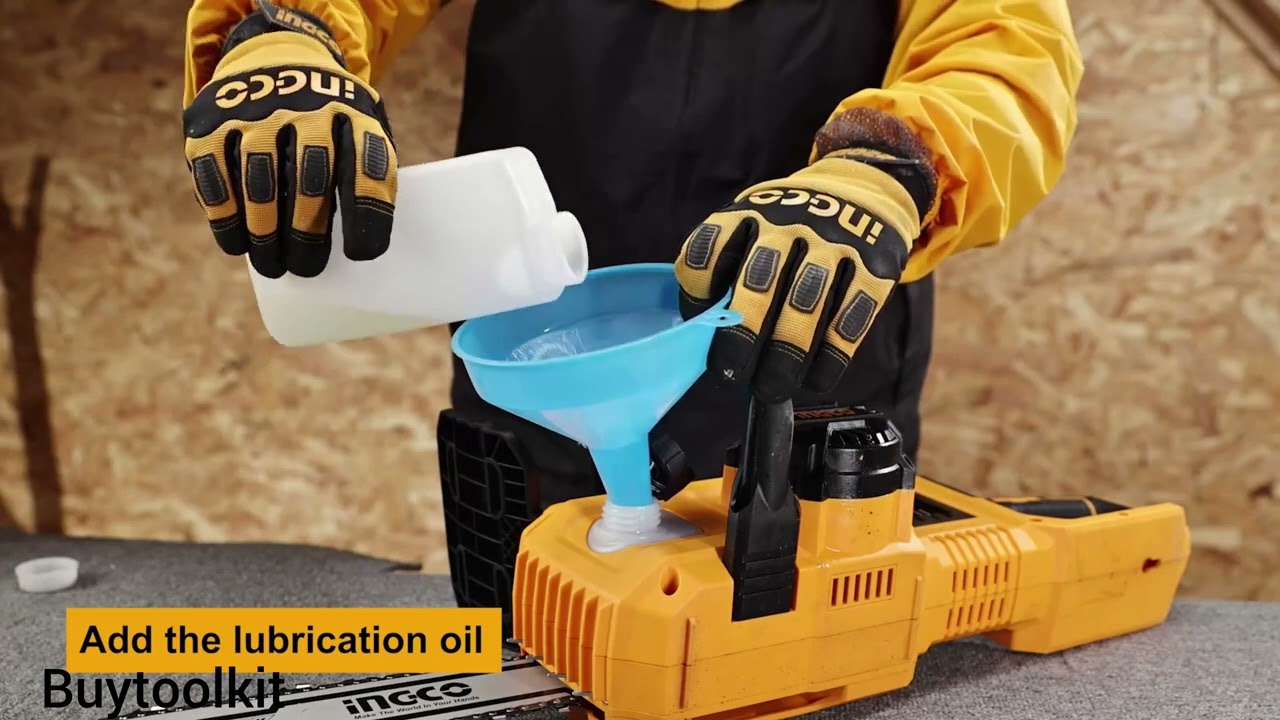 INGCO 16 Inch Cordless Chain Saw Installation Video , CGSLI40168 , CGSLI401682