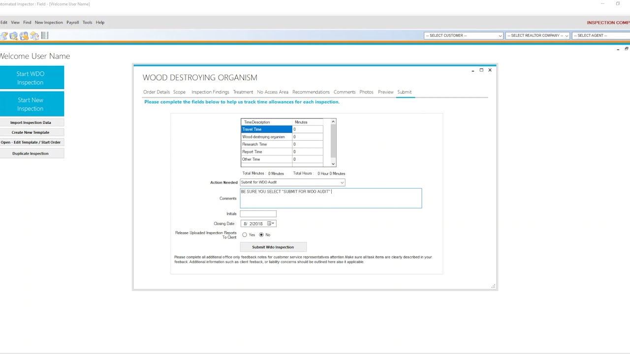 Paperless: Home Inspector Edition - Submit Inspection Report