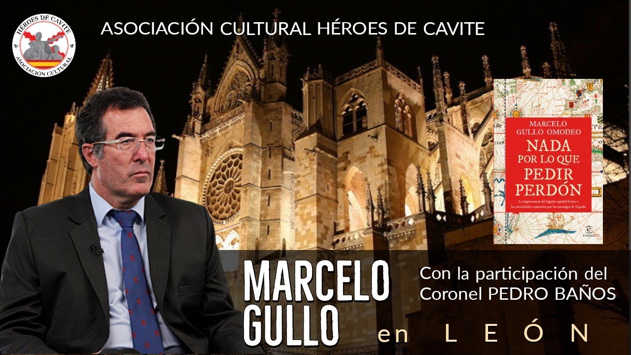 MARCELO GULLO en León, presentado por el coronel PEDRO BAÑOS