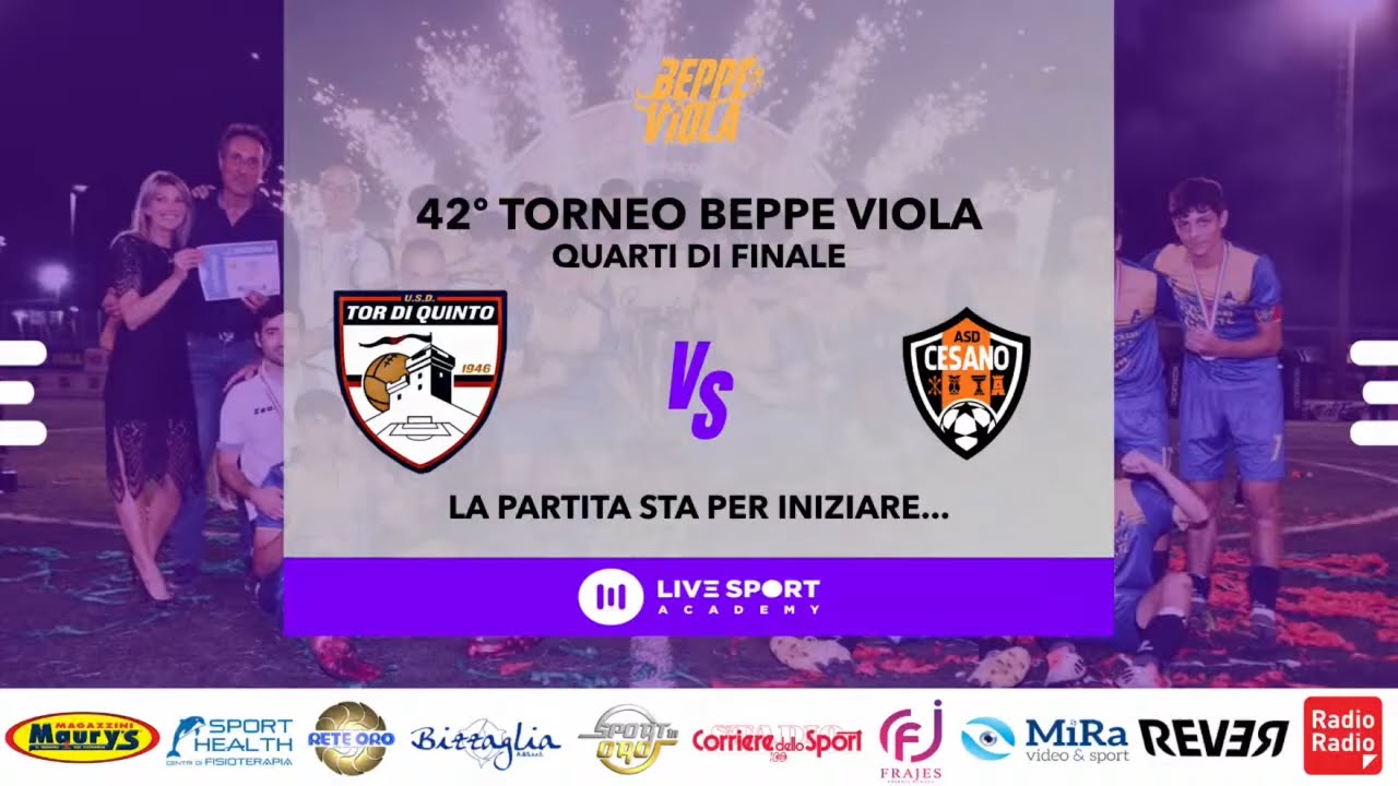 Diretta 42º Torneo Beppe Viola - Quarti di Finale: Tor Di Quinto vs Cesano.