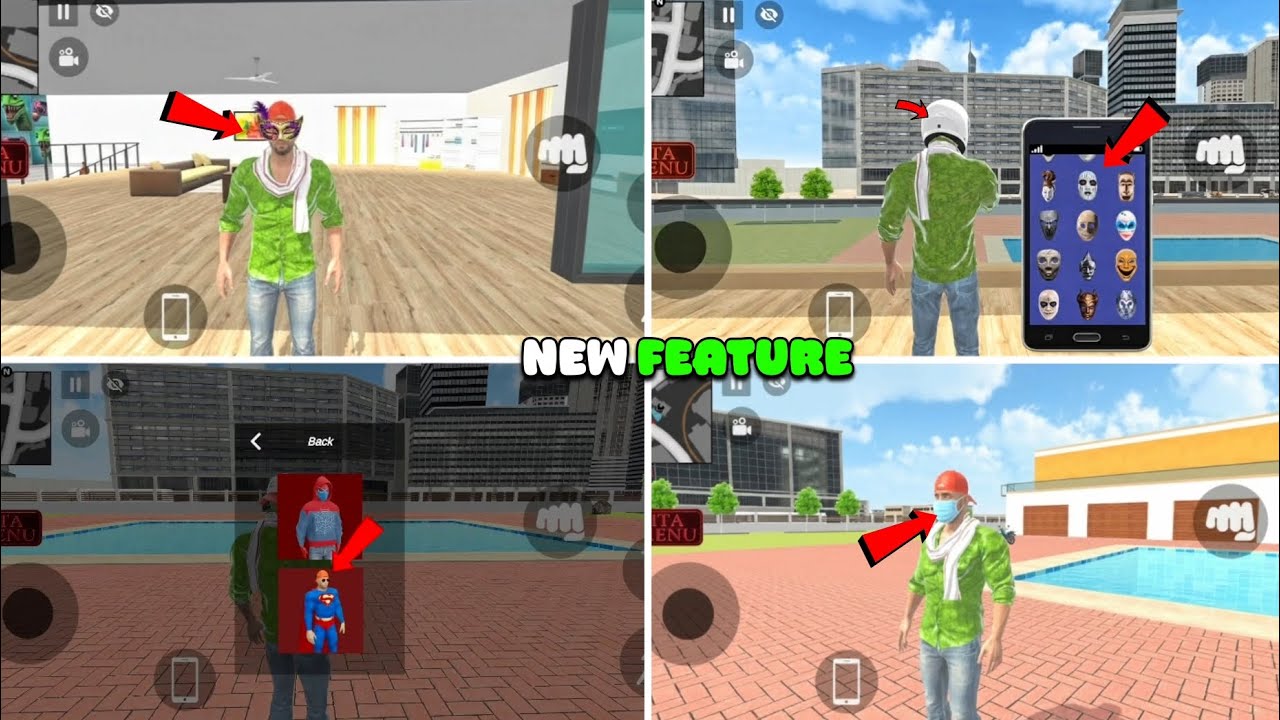 Indian Theft Aura Simulator New Update Face Mask Feature Use In Phone | New Cheat Code And Feature 