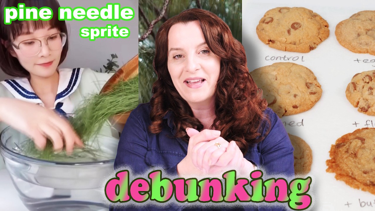 Debunking Pine Needle Soda, a Medical SCAM & flat cookie hacks | How To Cook That Ann Reardon