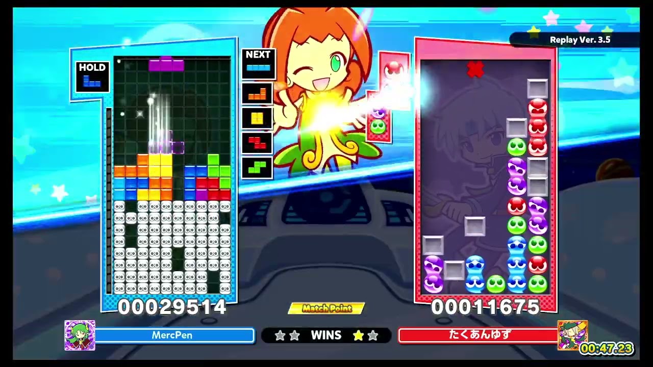 [ppt2-switch] Puzzle League VS: MercuryPenny vs たくあゆず (1/24/26)