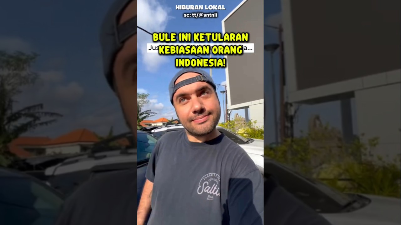 Bule Ini Ketularan Kebiasaan Orang Indonesia! #reaksibule #bule #shorts