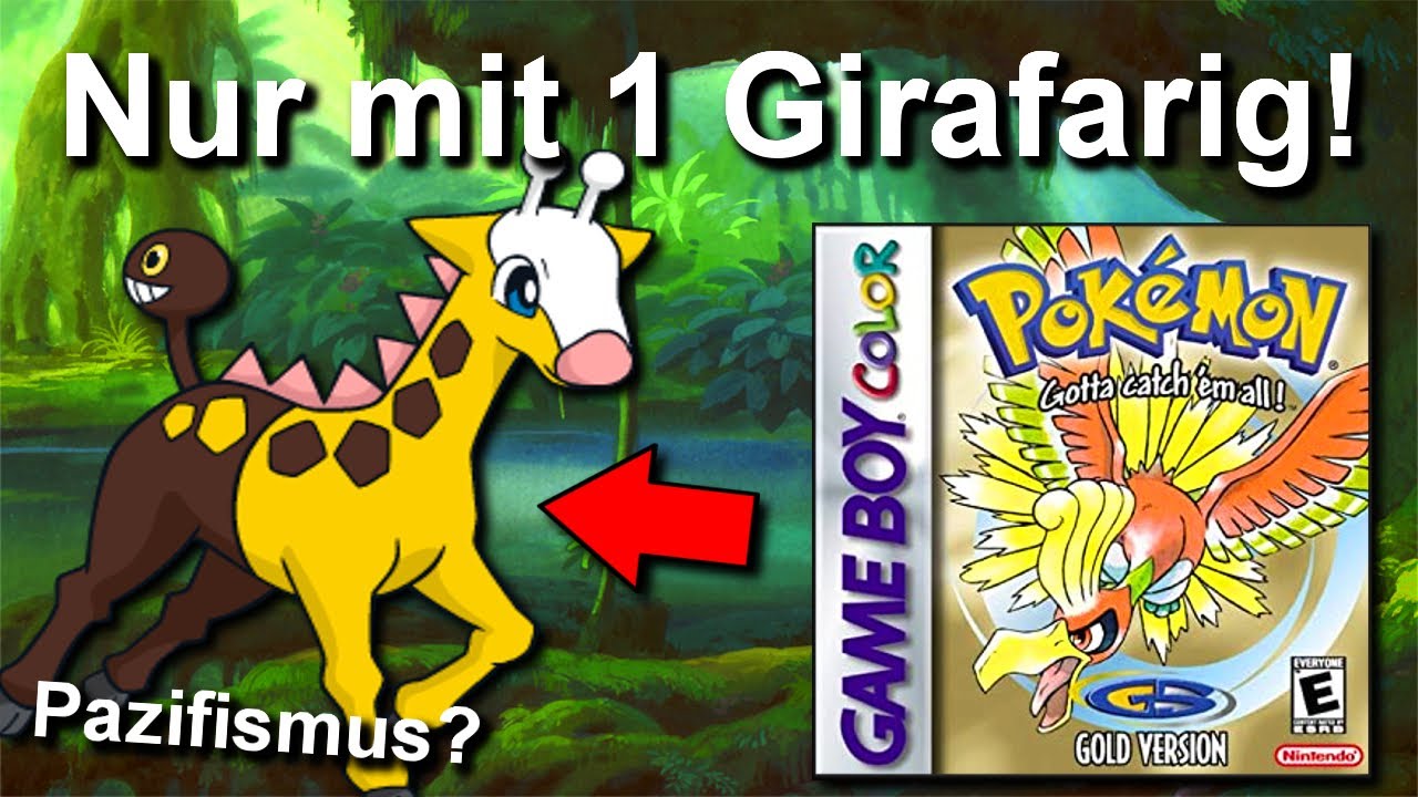 Kann man Pokemon Gold/Silber mit NUR einem GIRAFARIG durchspielen? (+ So wenig Kämpfe wie möglich)