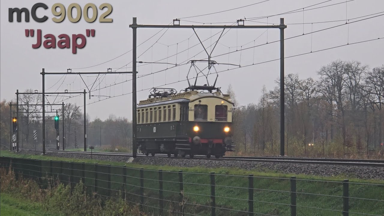 Doorkomst van een 100+ jaar oude trein in Bunnik! (mC 9002 