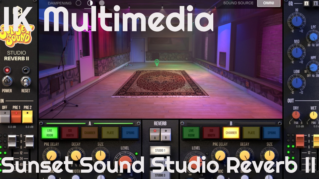 Sunset Sound Studio Reverb II by IK Multimedia (No Talking)