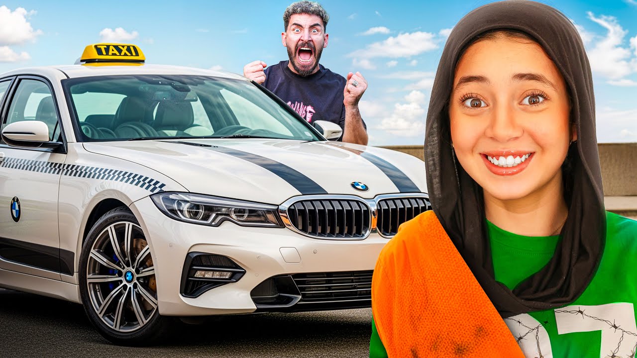 غيرت لون سيارة بابا 😱 حولت البي ام لتاكسي 😂🚕 بابا راح فيها 😭💔