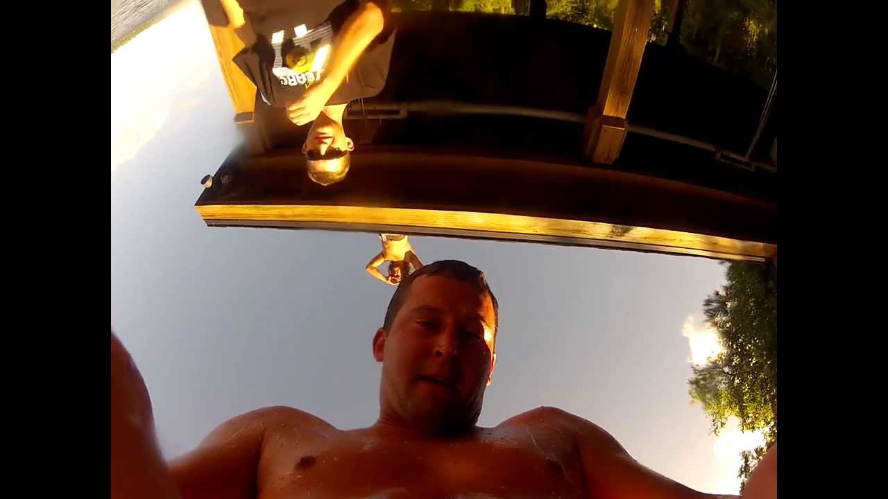 GoPro Underwear?  Camera Head stap wrong way...  Dude wears Gopro Swimming!