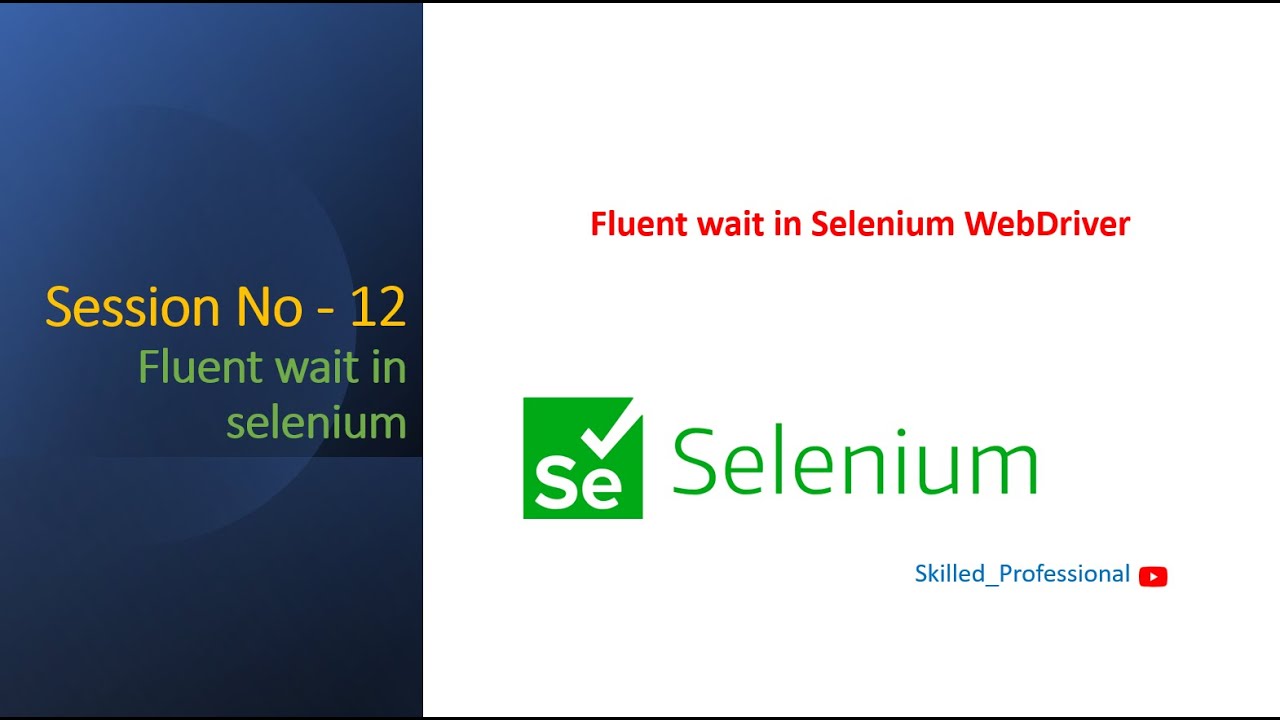 Session-12 | What is fluent wait | How to use fluent wait in Selenium WebDriver