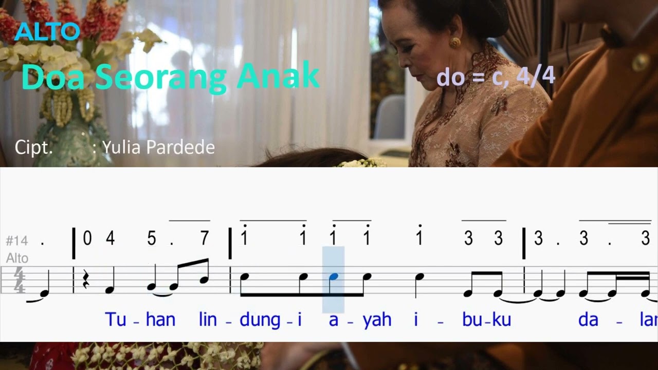 Doa Seorang Anak - Koor Sumber Lain, ALTO - do = c, 4/4