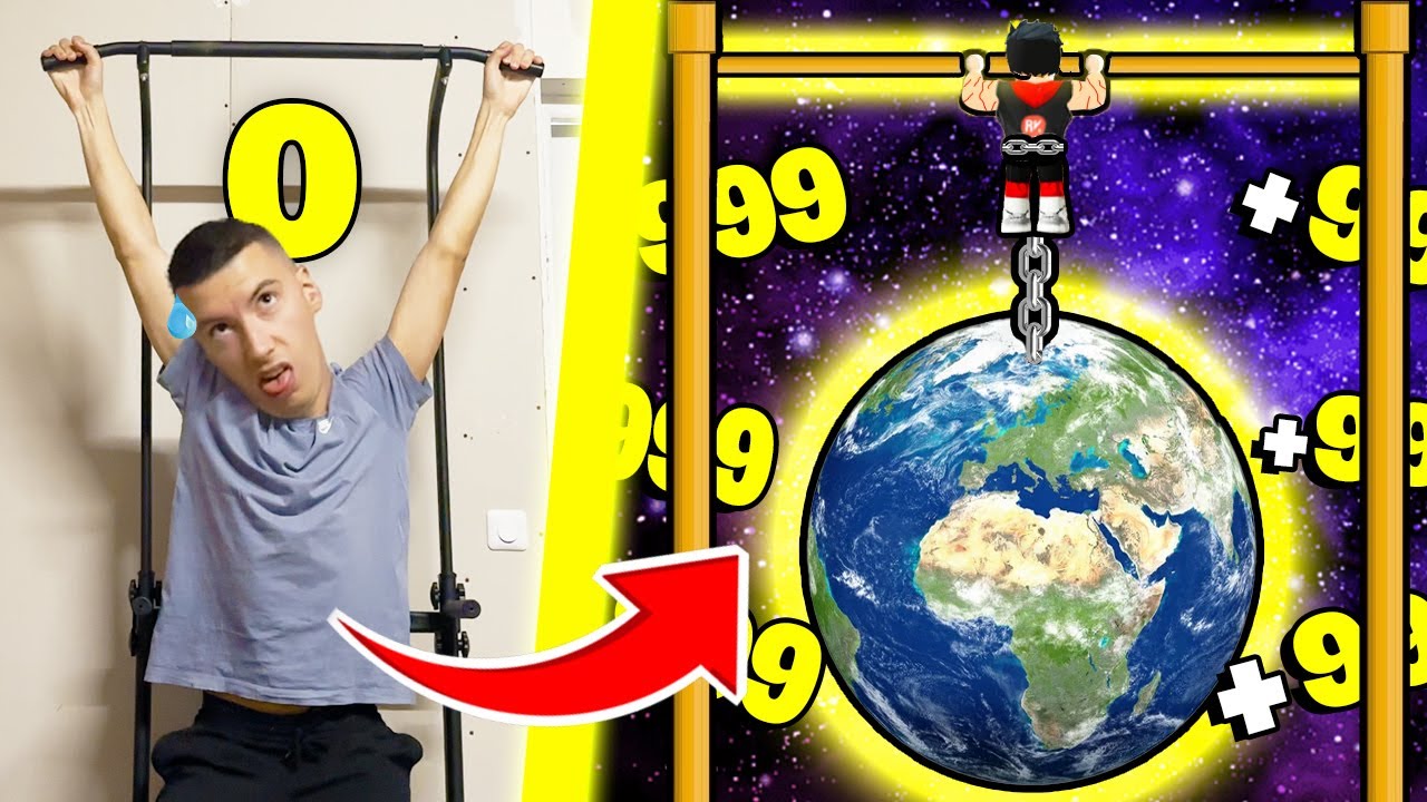 DE FRAGILE À L’HOMME LE PLUS FORT DE TOUT L’UNIVERS SUR ROBLOX (Pull Up Training Simulator)