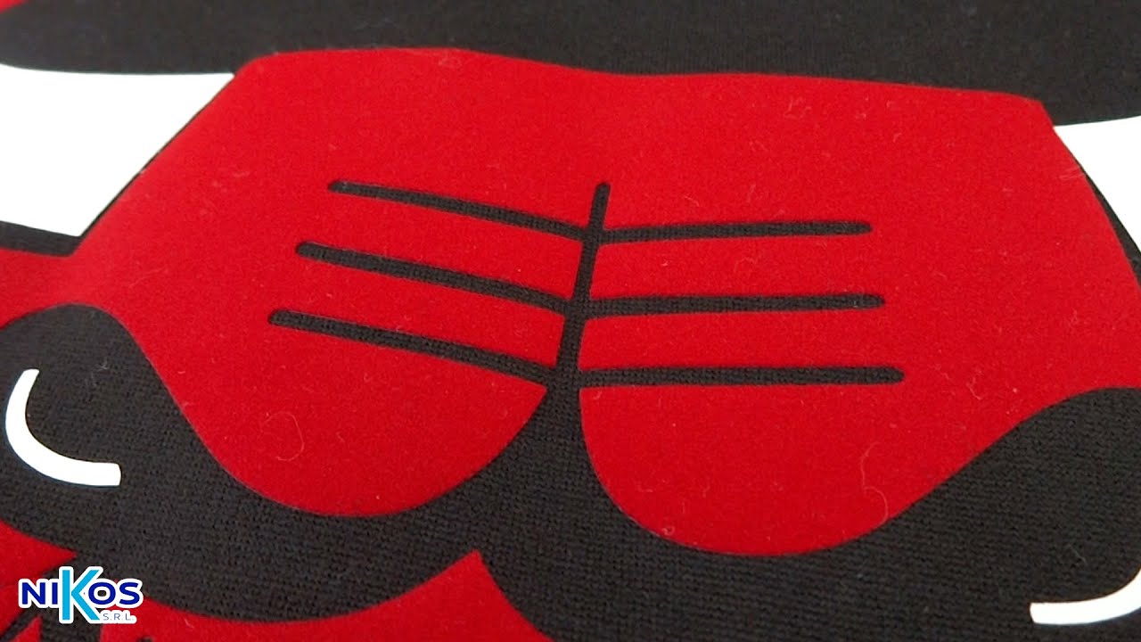 Corte y estampado de Vinil Textil Flock (Tercio pelo o gamuza)