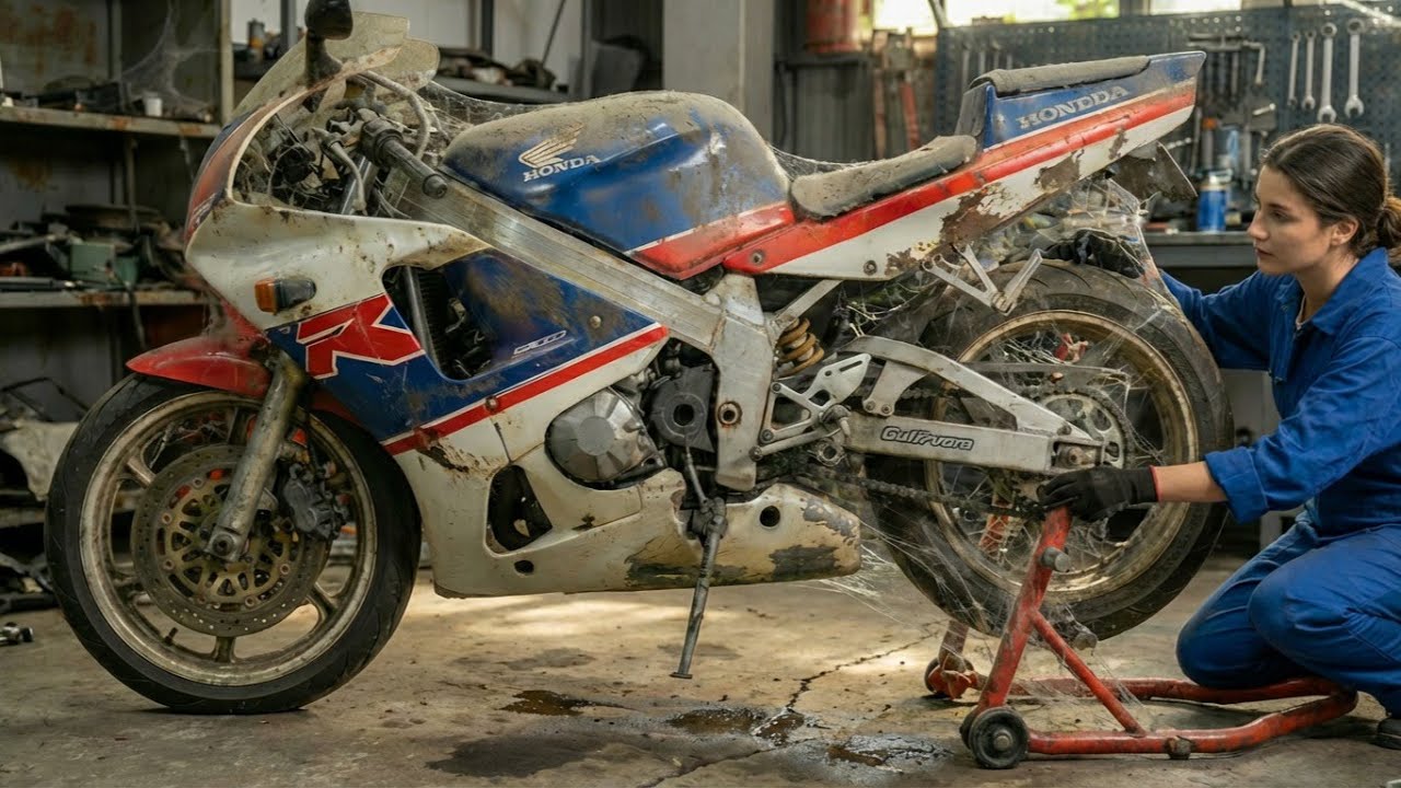 How This Lady Make | Full Rebuild of Honda NSR250R MC21 1991 from Abandoned Condition to Looking New