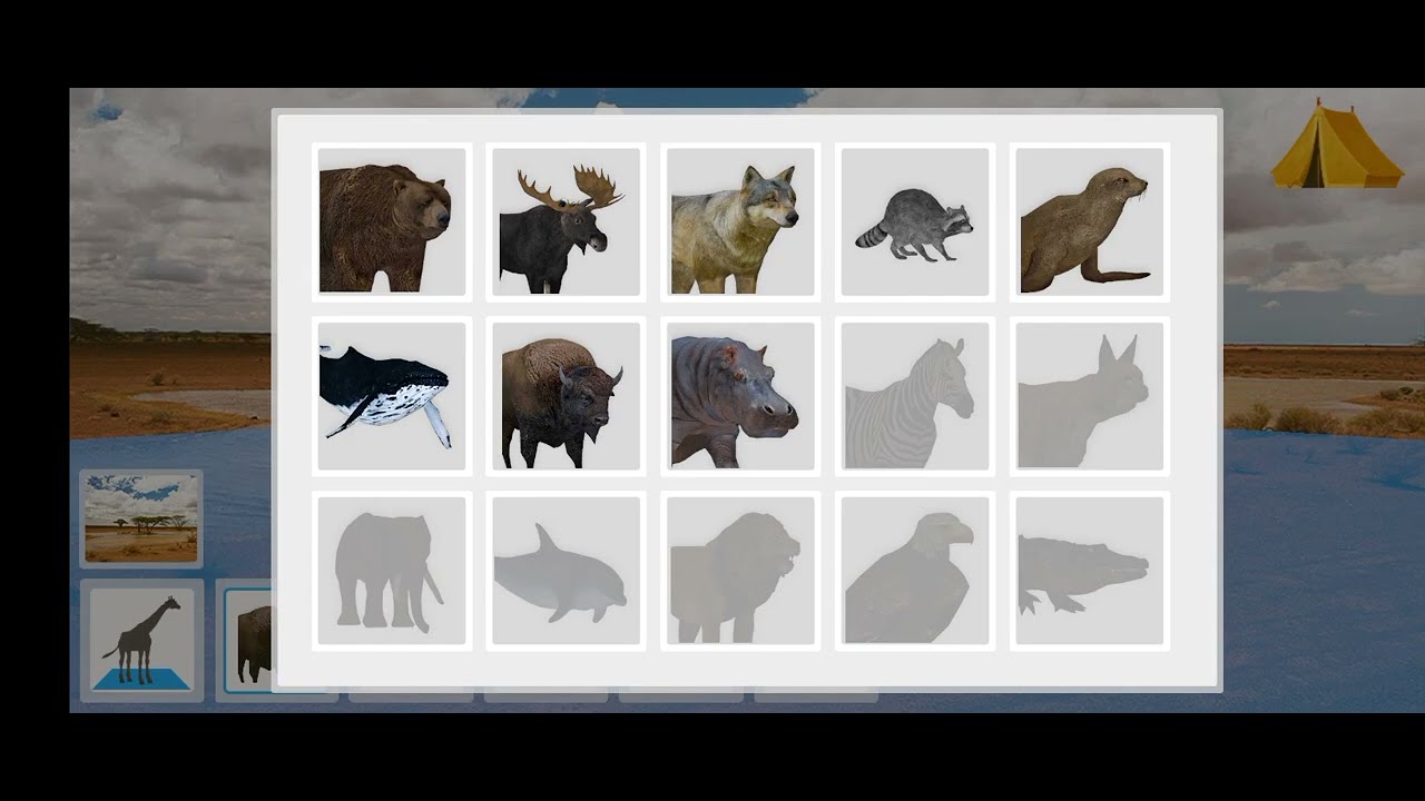 4Dkid Explorer: Wild Animals Game - Moose And Bison