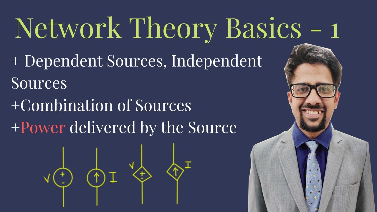 Power delivered by source, dependent source, independent source, Network and circuit theory