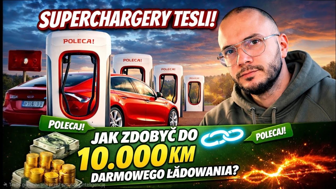 Superchargery Tesli - jak zdobyć do 10.000km darmowego ładowania? 