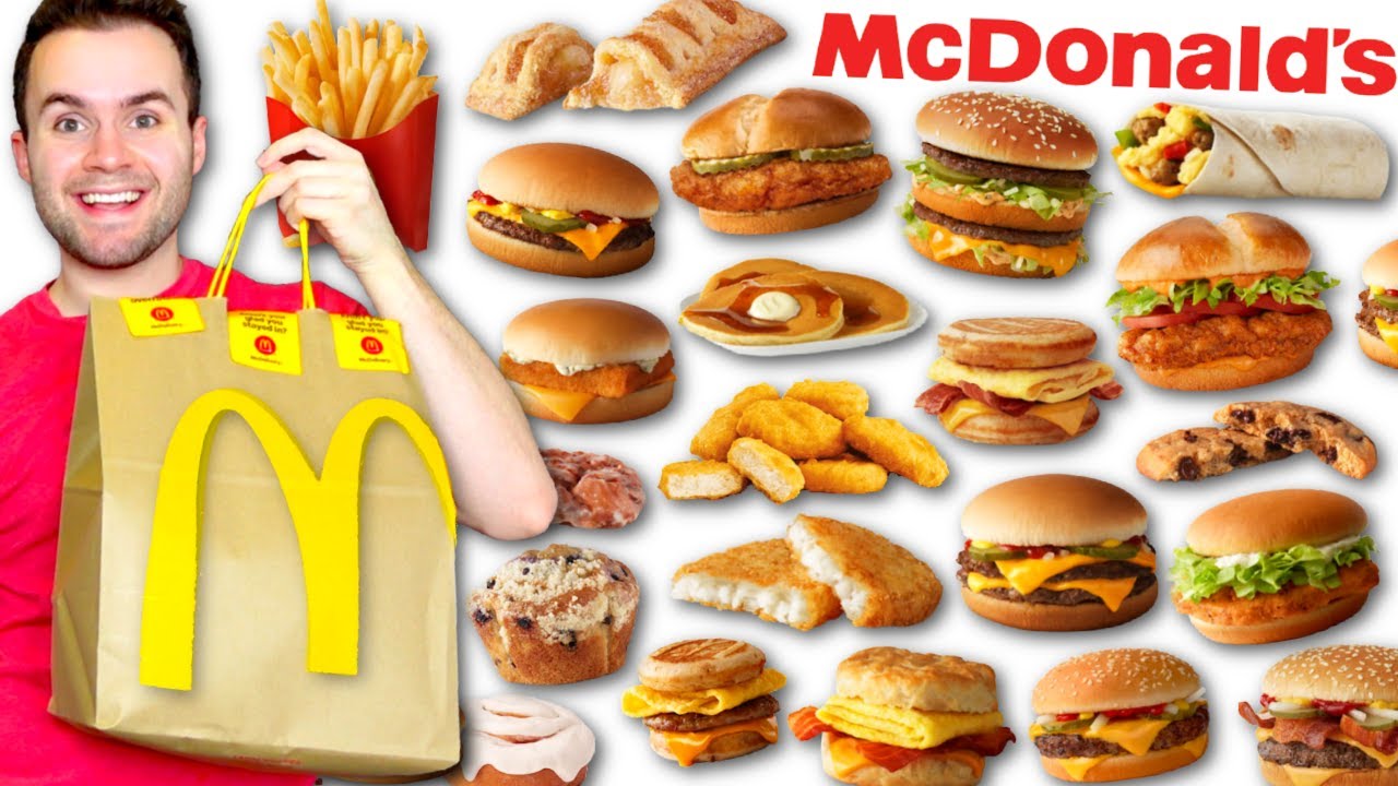 Trying McDonald's ENTIRE 2022 MENU! - Reviewing 30 Food Items!