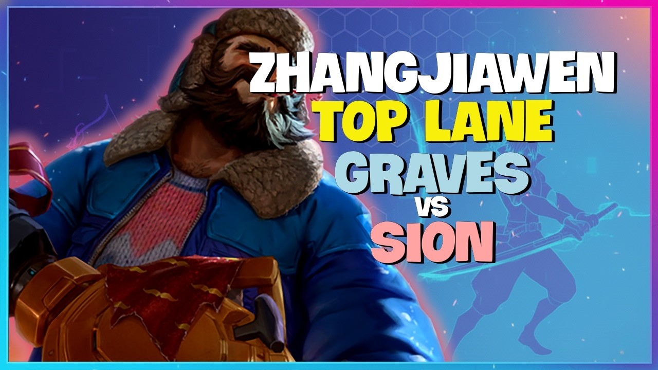 Rank 1 Graves : This Dude is WRECKING Sion in the Super Server - Engsub