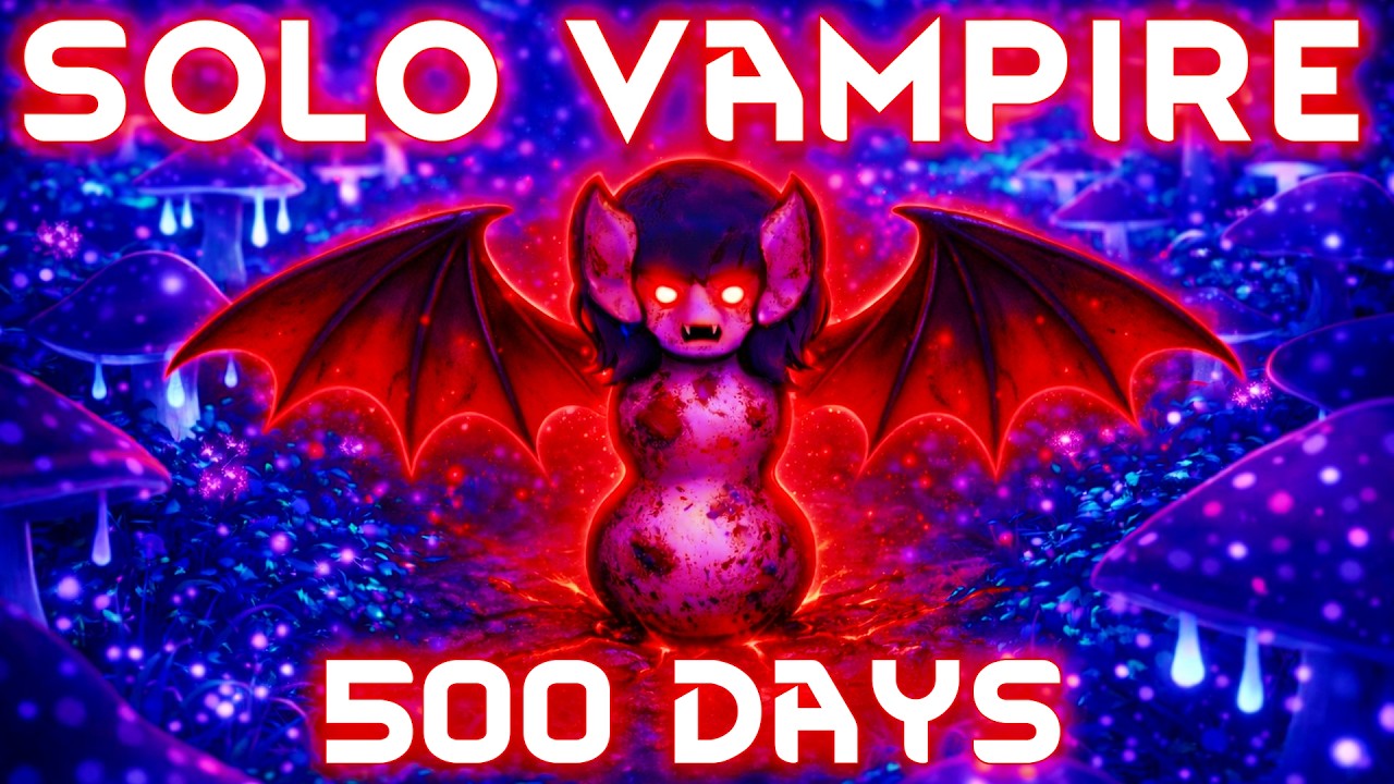 I Survived 500 Days SOLO as a VAMPIRE in the GLOWFOREST - RimWorld