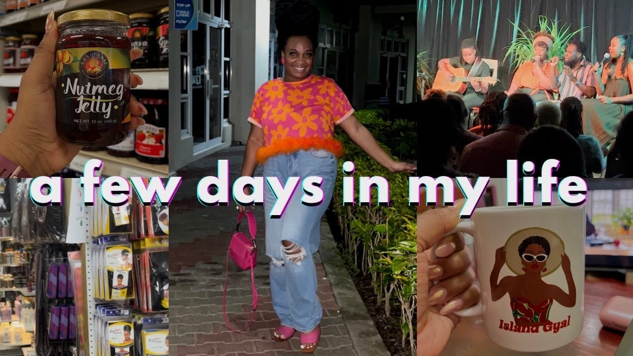 Vlog | A Few Days In My Life: errands, new hair, Calabash Night | Life in Grenada | Raquel Leid