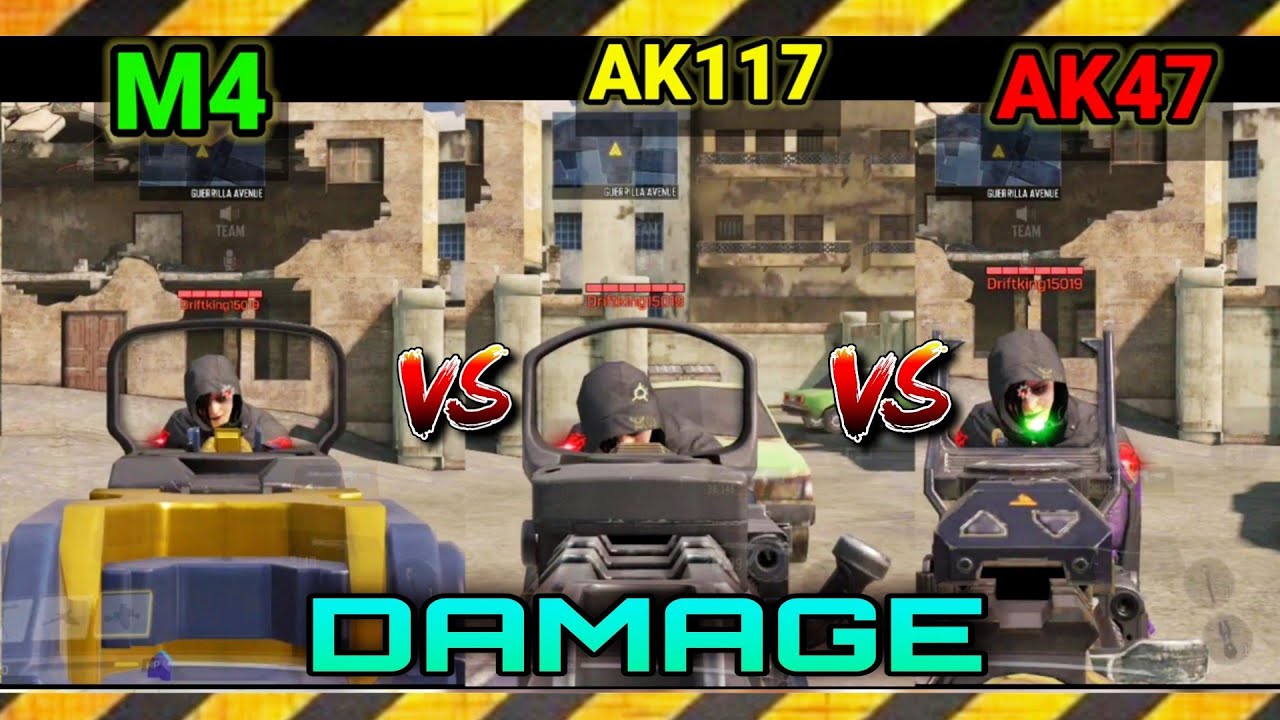 Ak47 vs Ak117 vs M4 Damage in CODM | CALL OF DUTY MOBILE | COD MOBILE |