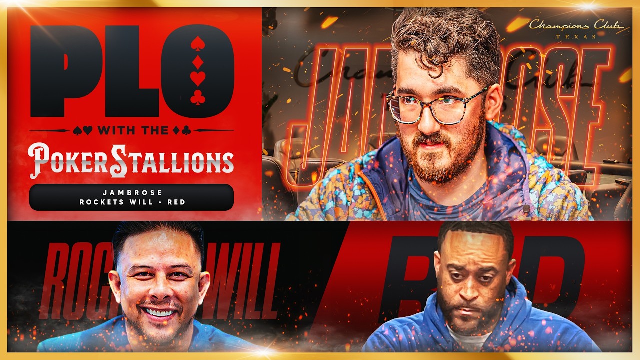 4K LIVE ACTION CASH $10/25/50 PLO w/ Rockets Will, Jambrose & Red