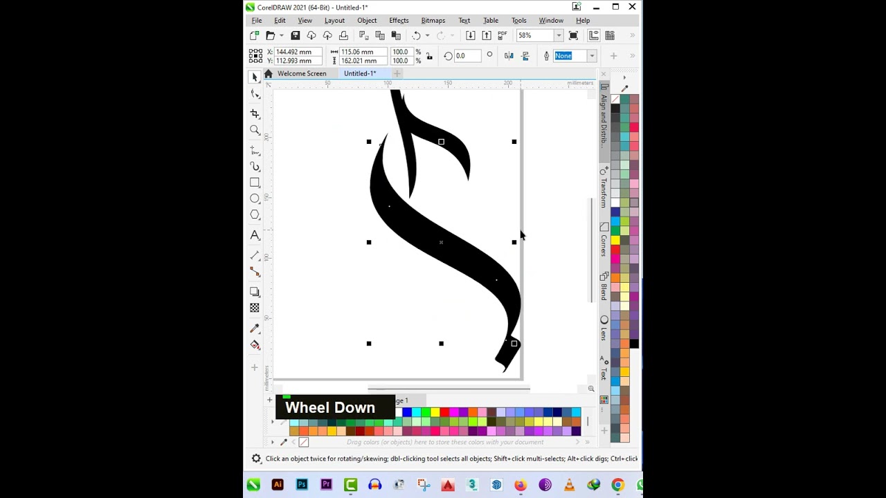Ali Name Arabic Calligraphy Logo Design-Coreldraw Tutorial#logodesign