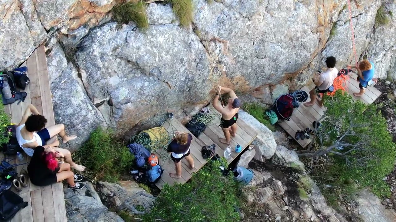 Rock climbing at Montagu - South Africa