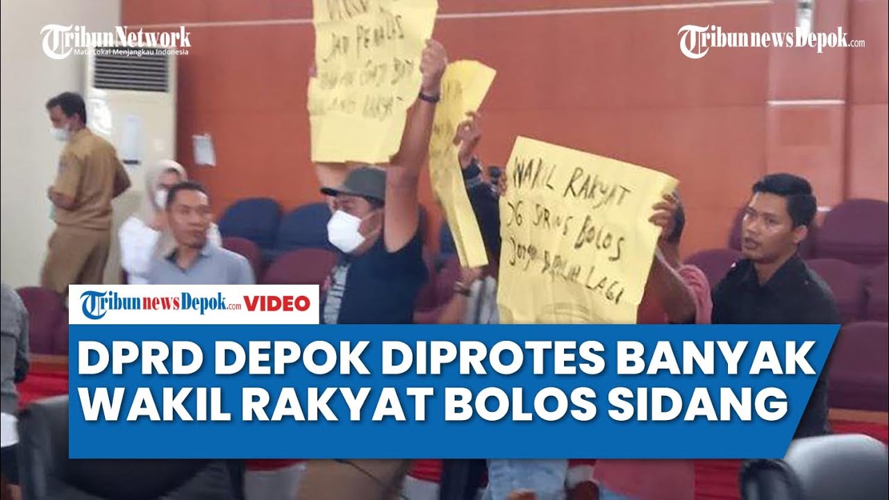 Aktivis Kapok Demo DPRD Depok Protes Wakil Rakyat Bolos Sidang