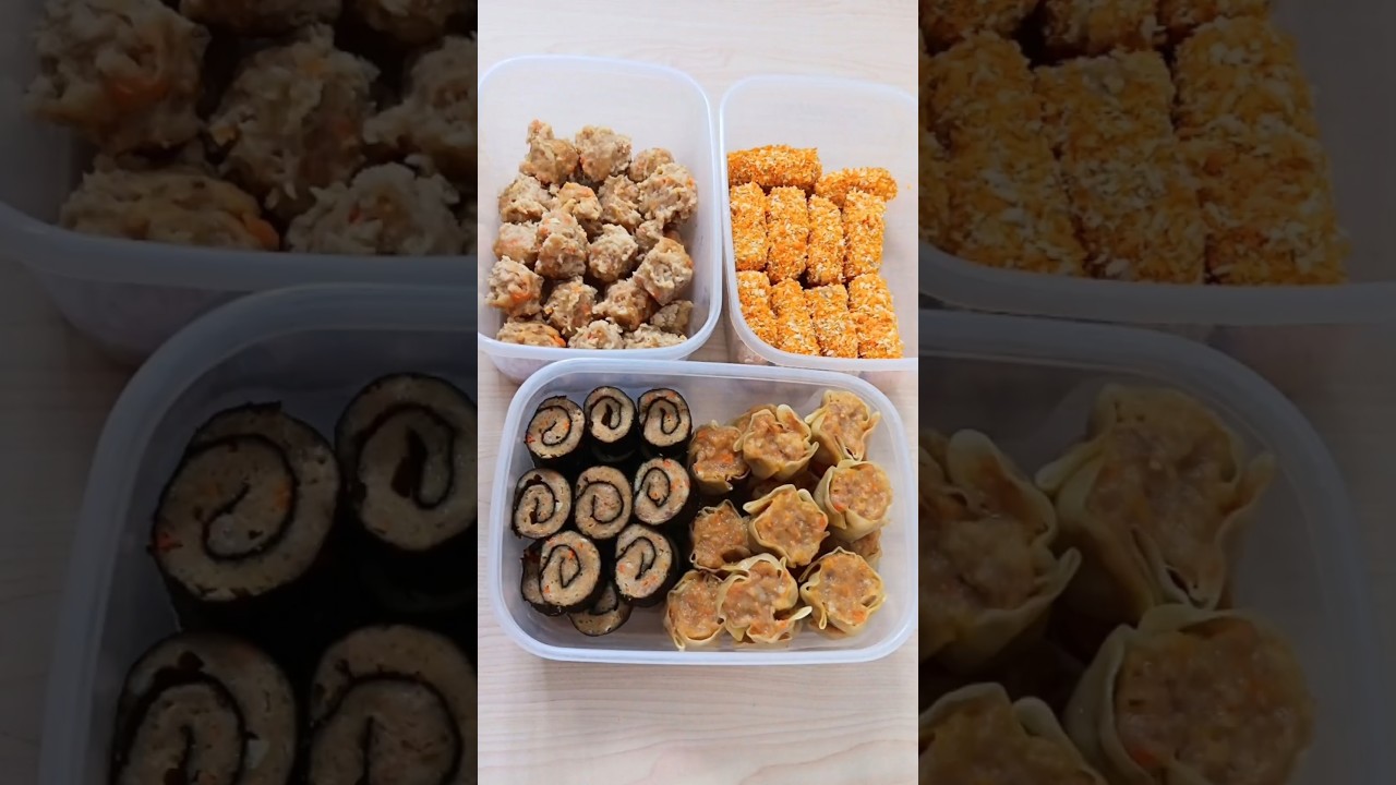 1 resep jadi 4 menu!!! Cocok untuk stock ramadhan #frozenfood #olahanayam #dimsum #menusahur