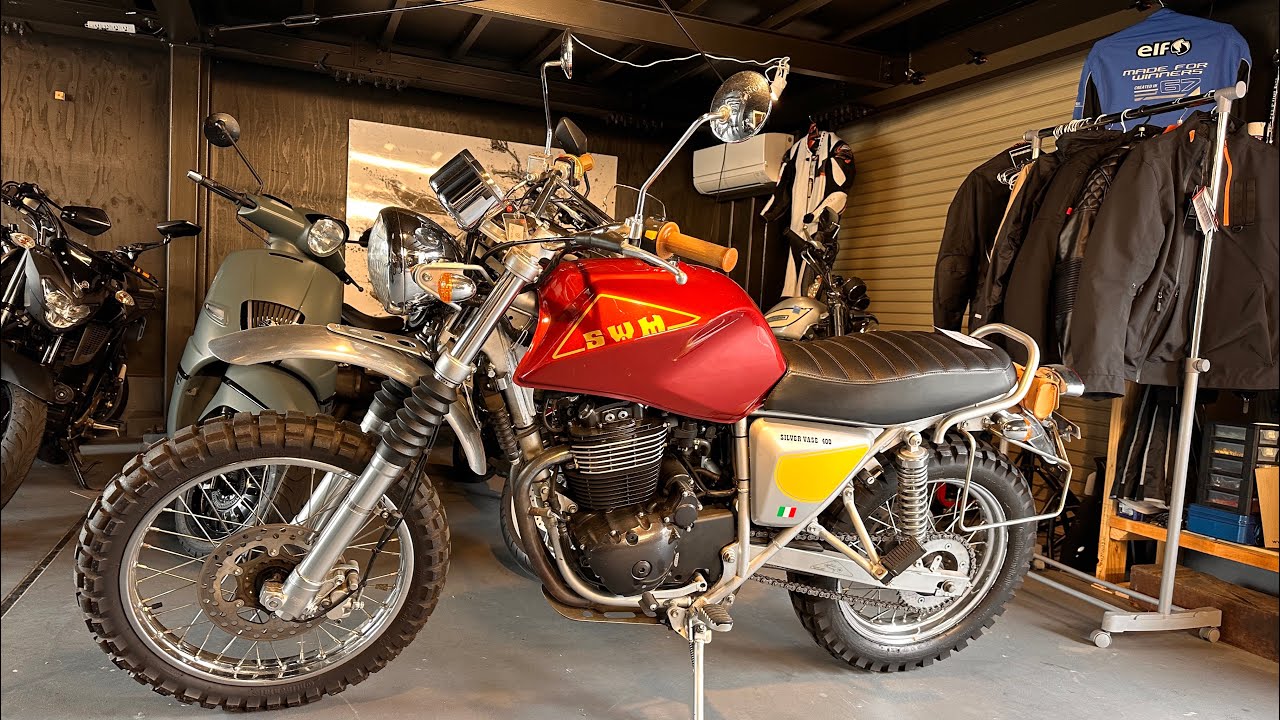 この綺麗なバイクをヤフオク「１円スタート」します！SWMシルバーベース400