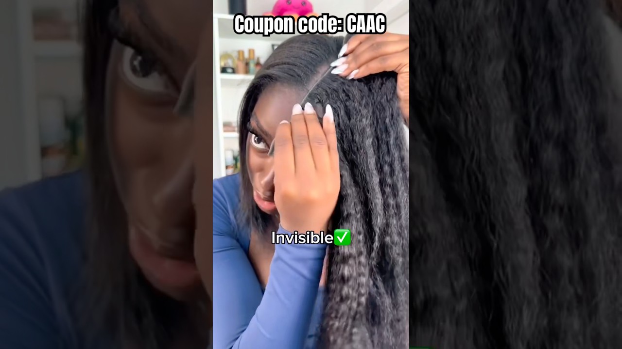 Invisible Clip Ins Extension😯Super Natural Kinky Straight Hair Extension Review Ft.#ulahair